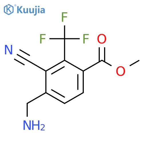 Methyl 4-aminomethyl-3-cyano-2-(trifluoromethyl)benzoate structure