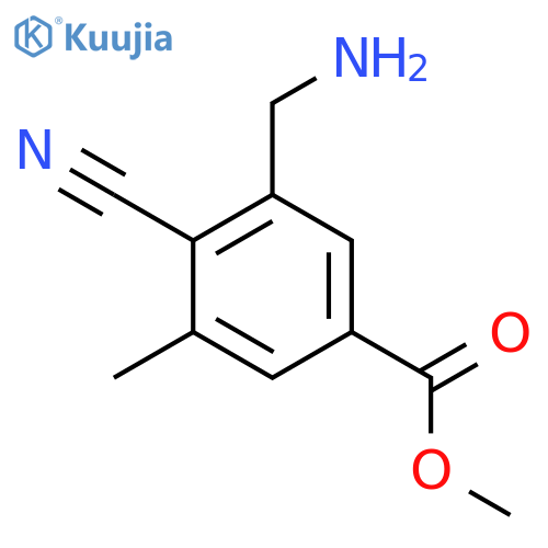 Methyl 3-aminomethyl-4-cyano-5-methylbenzoate structure