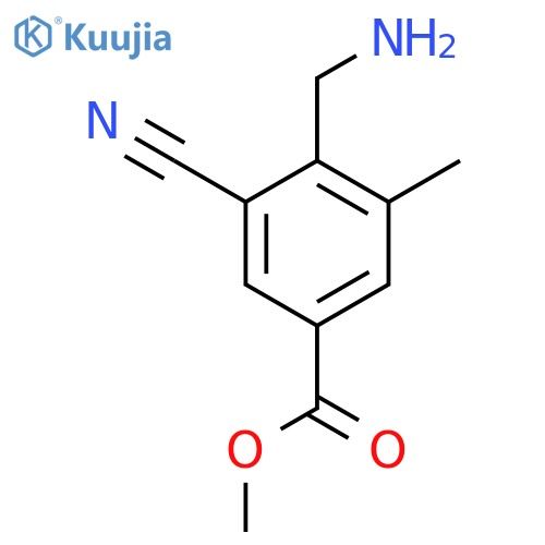 Methyl 4-aminomethyl-3-cyano-5-methylbenzoate structure