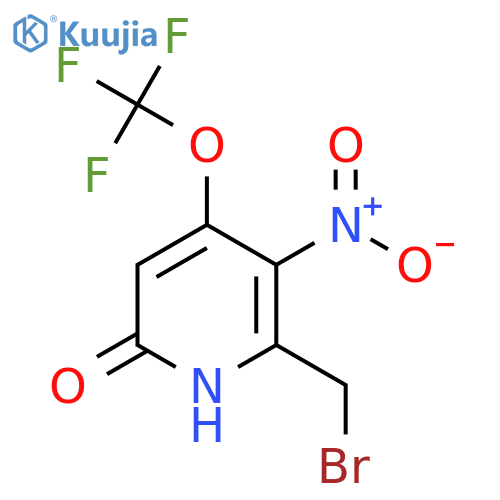 2-(Bromomethyl)-6-hydroxy-3-nitro-4-(trifluoromethoxy)pyridine structure
