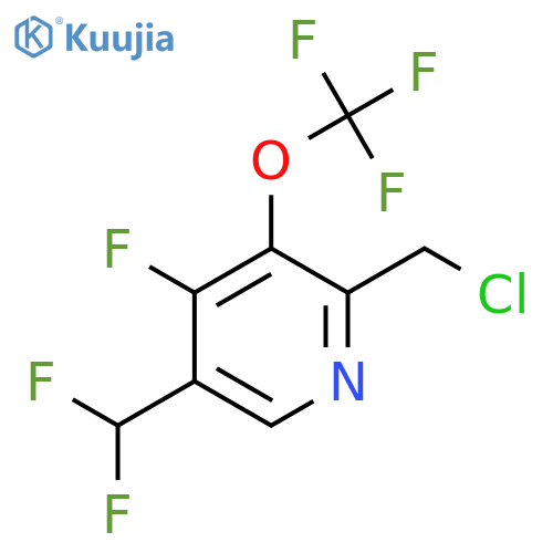 2-(Chloromethyl)-5-(difluoromethyl)-4-fluoro-3-(trifluoromethoxy)pyridine structure
