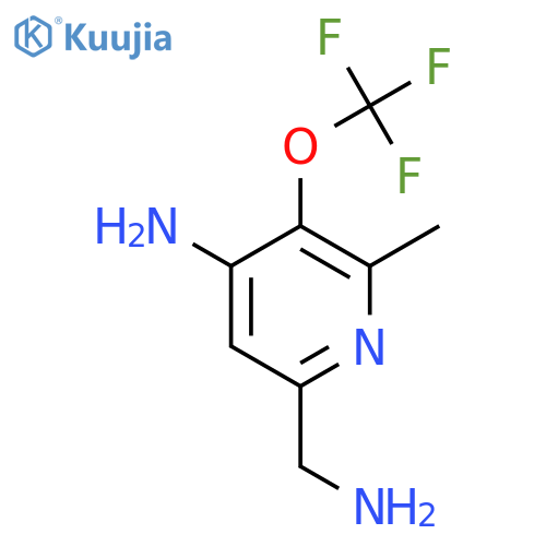 4-Amino-6-(aminomethyl)-2-methyl-3-(trifluoromethoxy)pyridine structure
