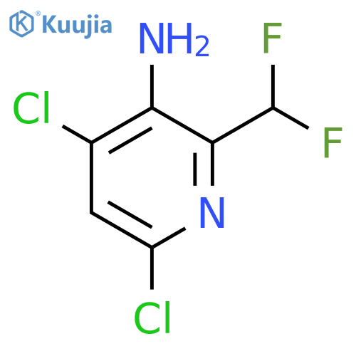 3-Amino-4,6-dichloro-2-(difluoromethyl)pyridine structure