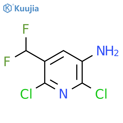 2,6-Dichloro-5-(difluoromethyl)pyridin-3-amine structure