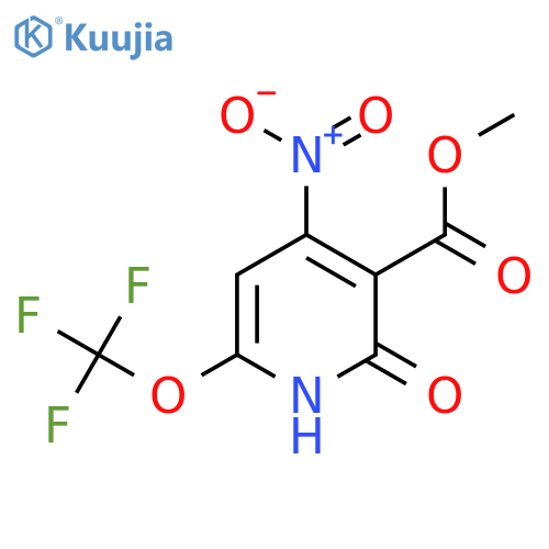 Methyl 2-hydroxy-4-nitro-6-(trifluoromethoxy)pyridine-3-carboxylate structure