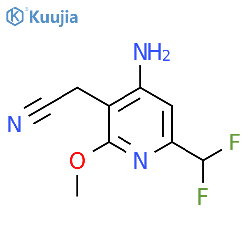 4-Amino-6-(difluoromethyl)-2-methoxypyridine-3-acetonitrile structure