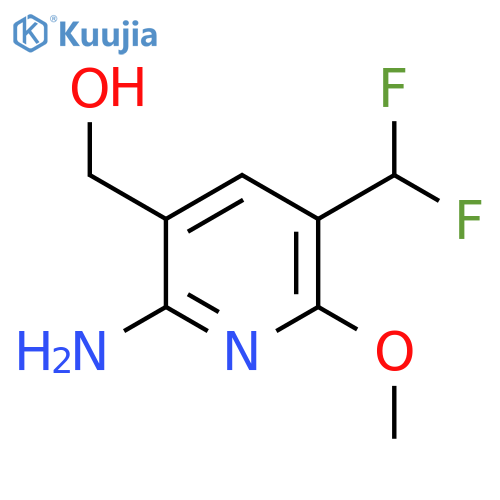 2-Amino-5-(difluoromethyl)-6-methoxypyridine-3-methanol structure