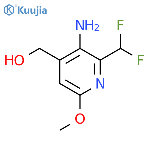 3-Amino-2-(difluoromethyl)-6-methoxypyridine-4-methanol structure