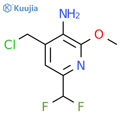 3-Amino-4-(chloromethyl)-6-(difluoromethyl)-2-methoxypyridine structure