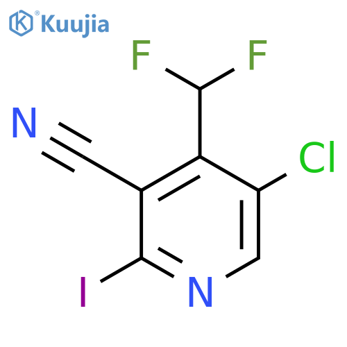 5-Chloro-3-cyano-4-(difluoromethyl)-2-iodopyridine structure