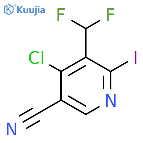 4-Chloro-5-cyano-3-(difluoromethyl)-2-iodopyridine structure