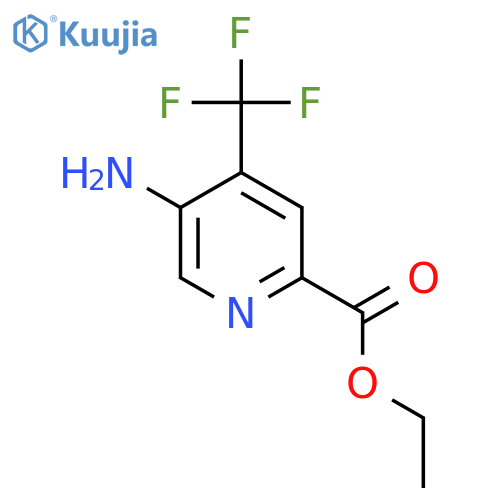 Ethyl 5-amino-4-(trifluoromethyl)picolinate structure