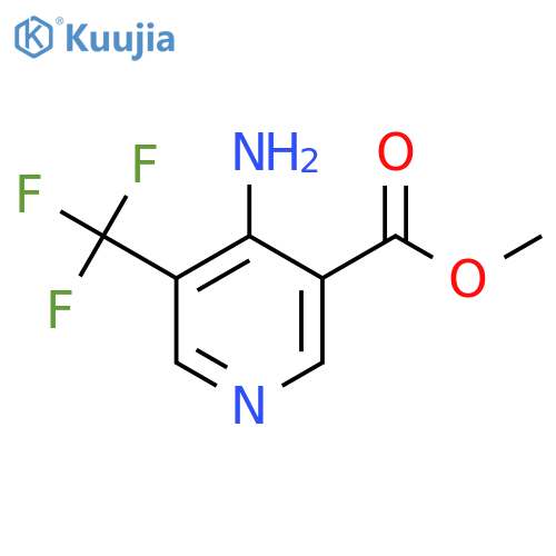 Methyl 4-amino-5-(trifluoromethyl)nicotinate structure
