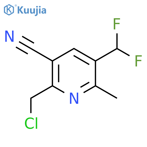 2-(Chloromethyl)-3-cyano-5-(difluoromethyl)-6-methylpyridine structure