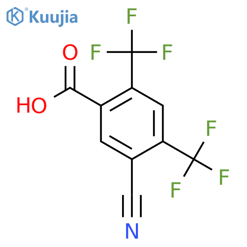 2,4-Bis(trifluoromethyl)-5-cyanobenzoic acid structure