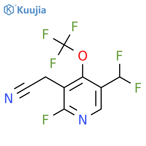 5-(Difluoromethyl)-2-fluoro-4-(trifluoromethoxy)pyridine-3-acetonitrile structure