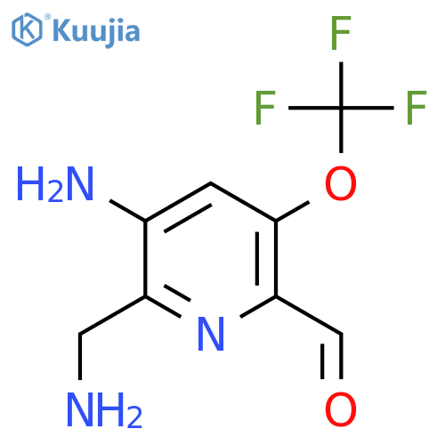 3-Amino-2-(aminomethyl)-5-(trifluoromethoxy)pyridine-6-carboxaldehyde structure