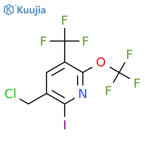 3-(Chloromethyl)-2-iodo-6-(trifluoromethoxy)-5-(trifluoromethyl)pyridine structure