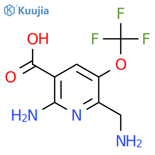 2-Amino-6-(aminomethyl)-5-(trifluoromethoxy)pyridine-3-carboxylic acid structure