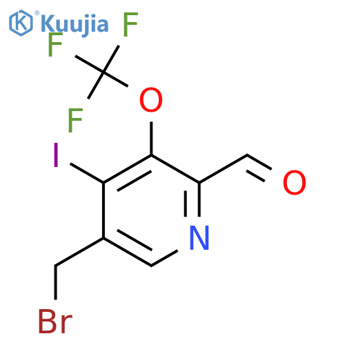 5-(Bromomethyl)-4-iodo-3-(trifluoromethoxy)pyridine-2-carboxaldehyde structure