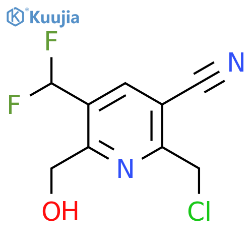 2-(Chloromethyl)-3-cyano-5-(difluoromethyl)pyridine-6-methanol structure