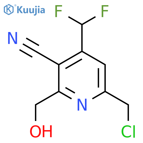 6-(Chloromethyl)-3-cyano-4-(difluoromethyl)pyridine-2-methanol structure
