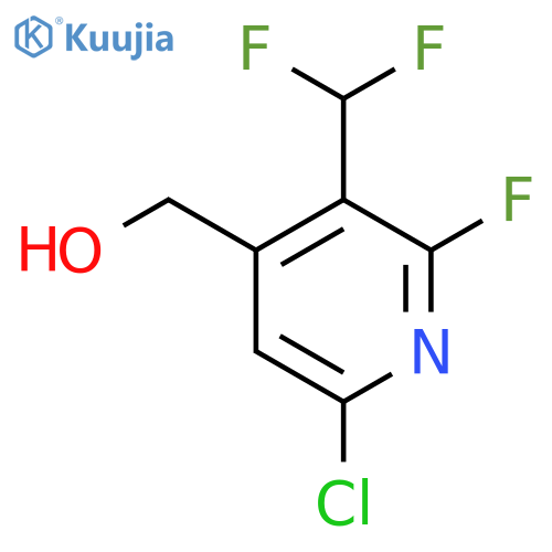 6-Chloro-3-(difluoromethyl)-2-fluoropyridine-4-methanol structure