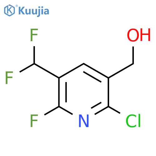2-Chloro-5-(difluoromethyl)-6-fluoropyridine-3-methanol structure