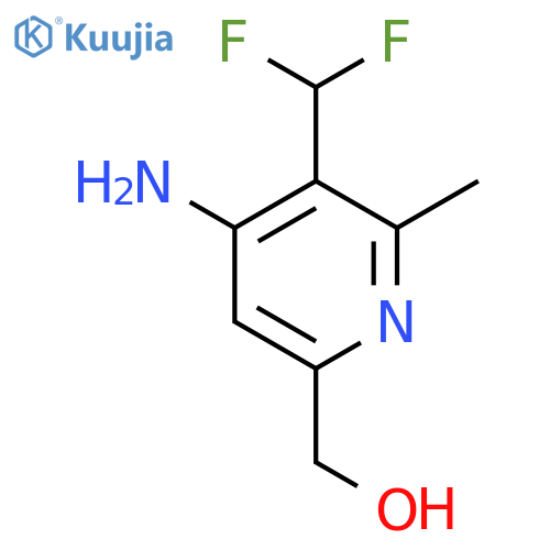 4-Amino-3-(difluoromethyl)-2-methylpyridine-6-methanol structure