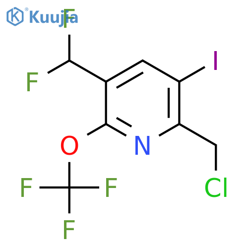 2-(Chloromethyl)-5-(difluoromethyl)-3-iodo-6-(trifluoromethoxy)pyridine structure