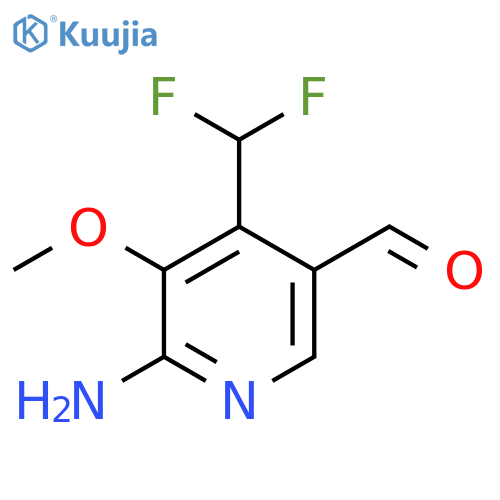 2-Amino-4-(difluoromethyl)-3-methoxypyridine-5-carboxaldehyde structure