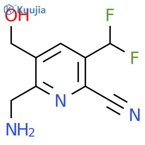 2-(Aminomethyl)-6-cyano-5-(difluoromethyl)pyridine-3-methanol structure