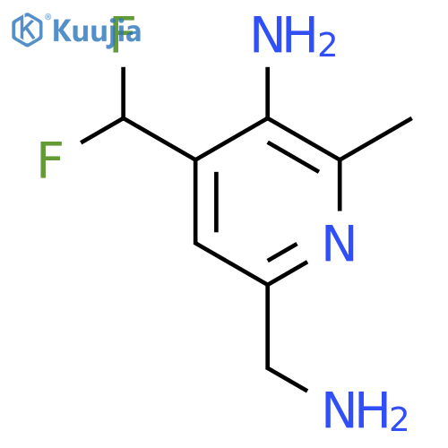 3-Amino-6-(aminomethyl)-4-(difluoromethyl)-2-methylpyridine structure