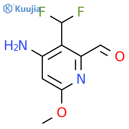 4-Amino-3-(difluoromethyl)-6-methoxypyridine-2-carboxaldehyde structure
