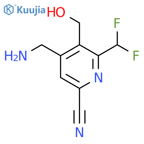 4-(Aminomethyl)-6-cyano-2-(difluoromethyl)pyridine-3-methanol structure