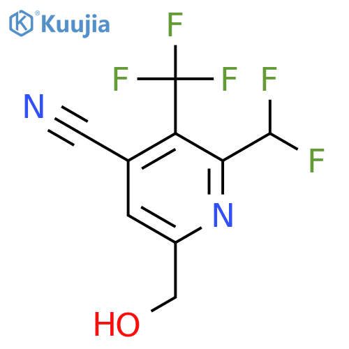 4-Cyano-2-(difluoromethyl)-3-(trifluoromethyl)pyridine-6-methanol structure
