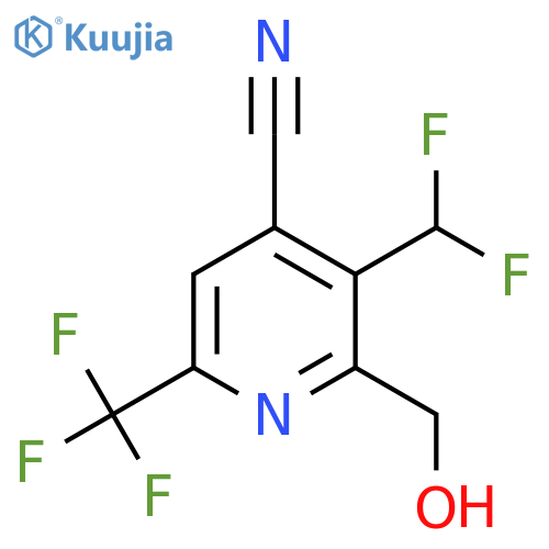 4-Cyano-3-(difluoromethyl)-6-(trifluoromethyl)pyridine-2-methanol structure