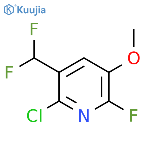 2-Chloro-3-(difluoromethyl)-6-fluoro-5-methoxypyridine structure