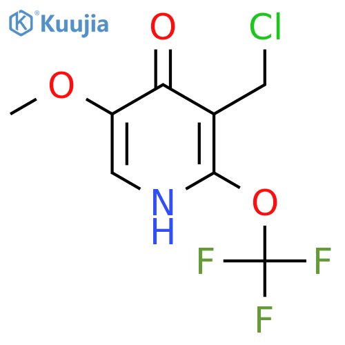 3-(Chloromethyl)-4-hydroxy-5-methoxy-2-(trifluoromethoxy)pyridine structure