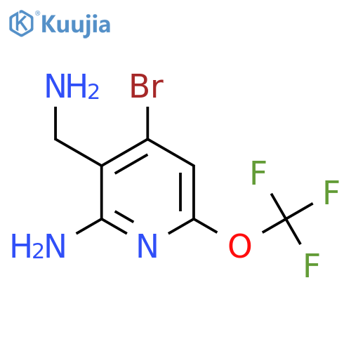 2-Amino-3-(aminomethyl)-4-bromo-6-(trifluoromethoxy)pyridine structure