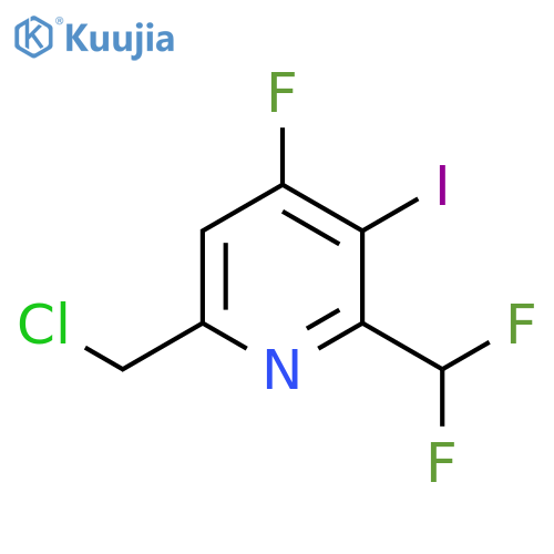 6-(Chloromethyl)-2-(difluoromethyl)-4-fluoro-3-iodopyridine structure