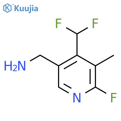 5-(Aminomethyl)-4-(difluoromethyl)-2-fluoro-3-methylpyridine structure
