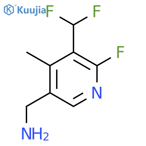 5-(Aminomethyl)-3-(difluoromethyl)-2-fluoro-4-methylpyridine structure