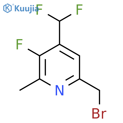 6-(Bromomethyl)-4-(difluoromethyl)-3-fluoro-2-methylpyridine structure