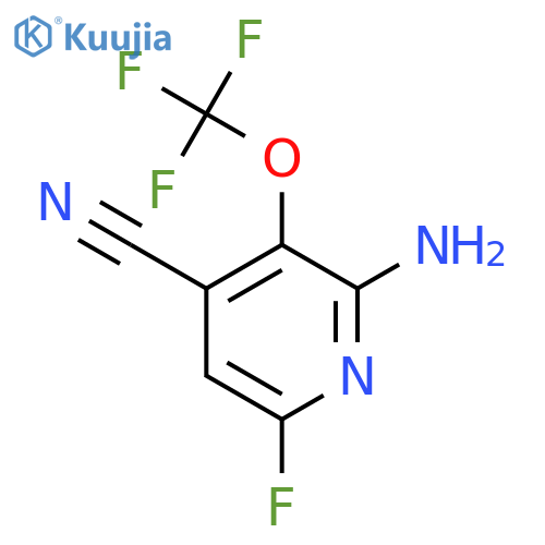 2-Amino-4-cyano-6-fluoro-3-(trifluoromethoxy)pyridine structure