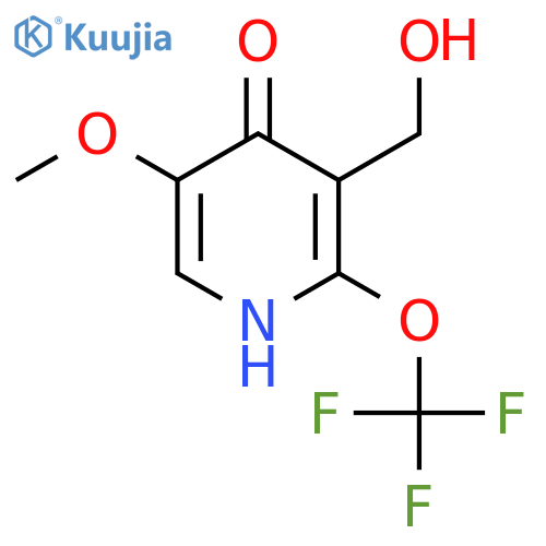 4-Hydroxy-5-methoxy-2-(trifluoromethoxy)pyridine-3-methanol structure