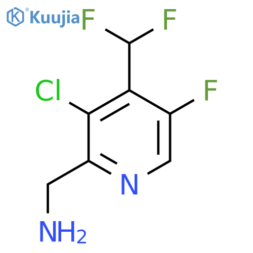 2-(Aminomethyl)-3-chloro-4-(difluoromethyl)-5-fluoropyridine structure
