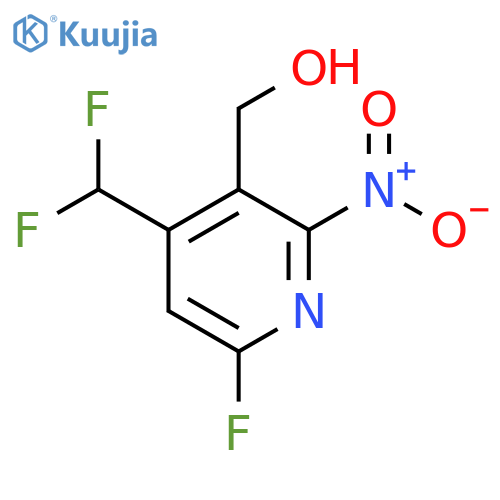 4-(Difluoromethyl)-6-fluoro-2-nitropyridine-3-methanol structure