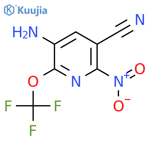 3-Amino-5-cyano-6-nitro-2-(trifluoromethoxy)pyridine structure