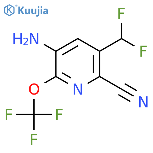 5-Amino-2-cyano-3-(difluoromethyl)-6-(trifluoromethoxy)pyridine structure
